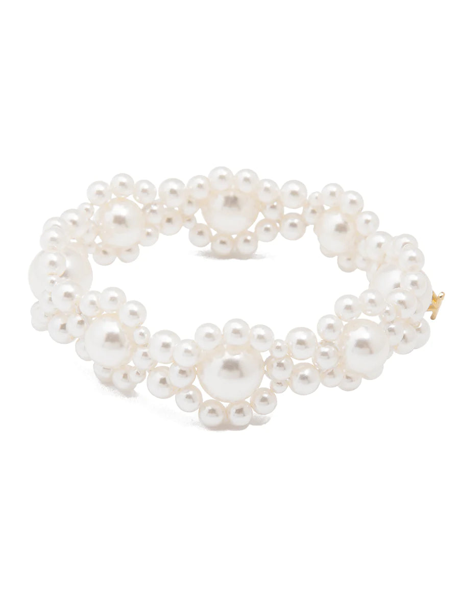 Pearl Cluster Stretch Bracelet