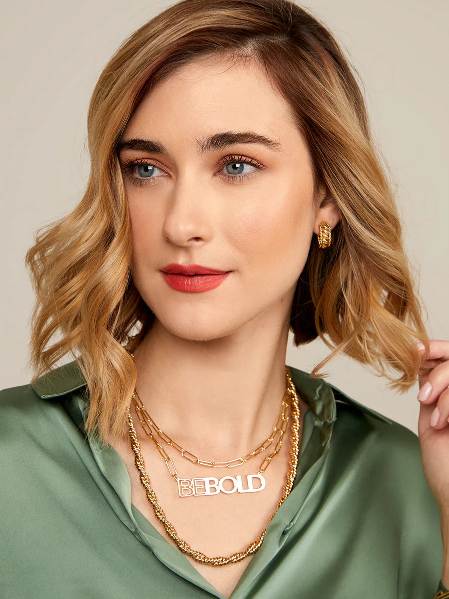 Be Bold Link Necklace - Gold